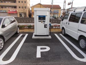 自動車販売店ＥＶ車用急速充電器設置工事